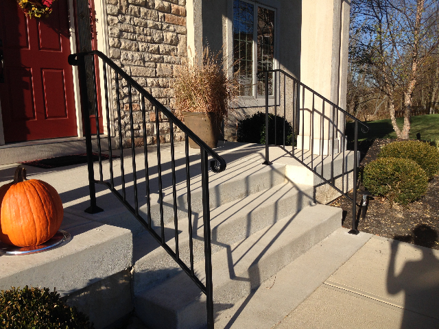 Wrought Iron Porch Handrails
