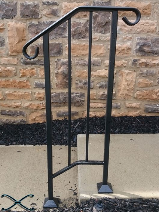 wrought iron DIY Picket handrail 1 foot post to post