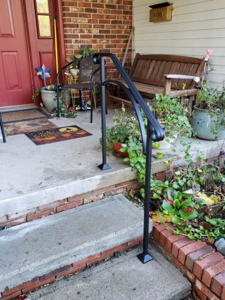 Wrought Iron Handrails for Stairs | Stand Alone Handrails - DIY Handrails