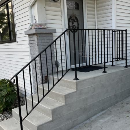 Wrought Iron Outdoor Handrails | Custom Handmade Railings