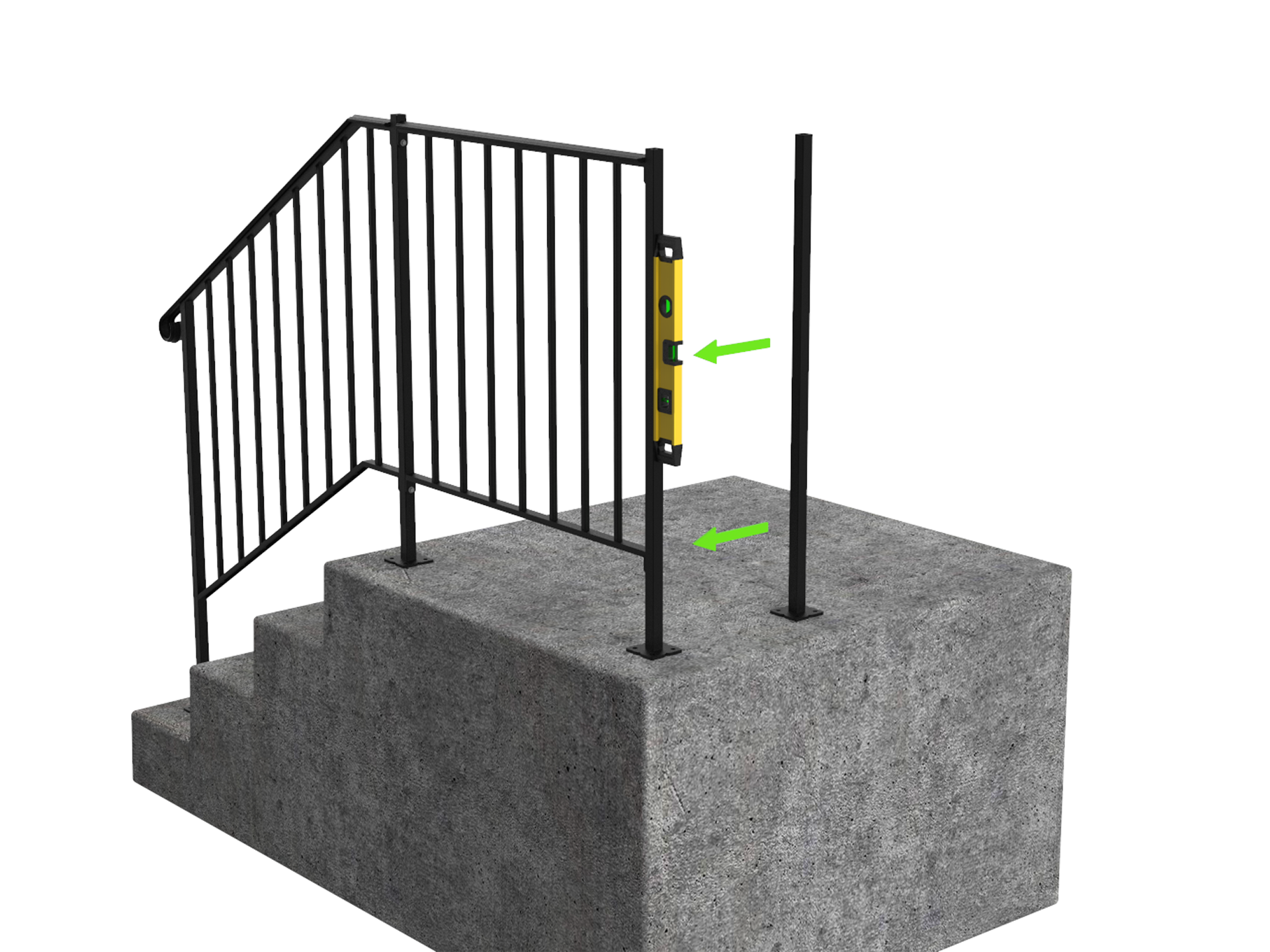 Installation Instructions for Level Handrail Continuing a Newel Rail ...