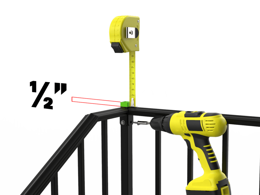 Installation Instructions for Level Handrail Attached Perpendicular to ...