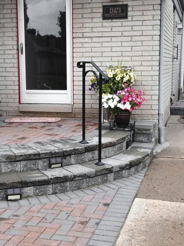 12-Inch Wrought Iron Arch Handrail | DIY Handrail