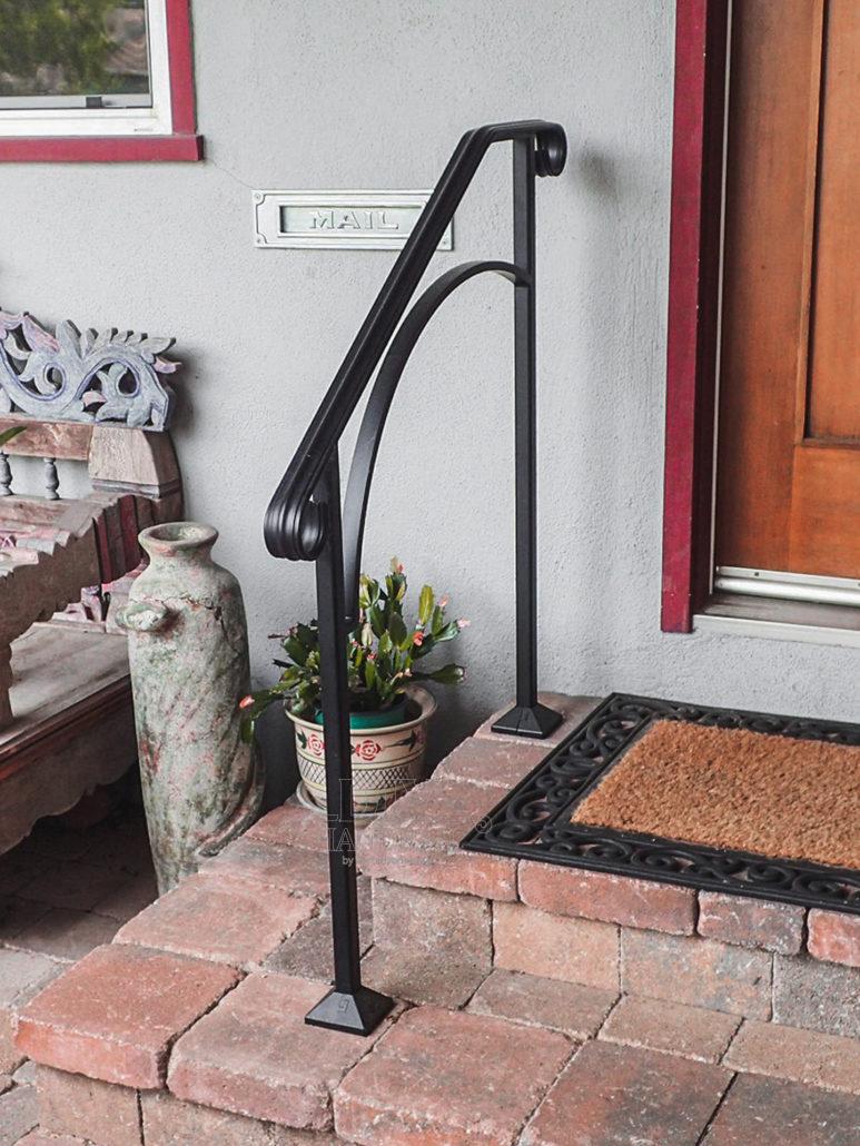24-Inch Wrought Iron Arch Handrail | DIY Handrail