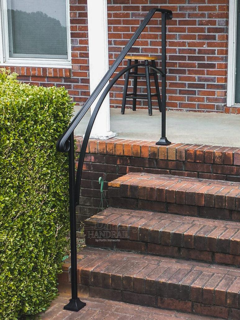 48-Inch Wrought Iron Arch Handrail | DIY Handrail