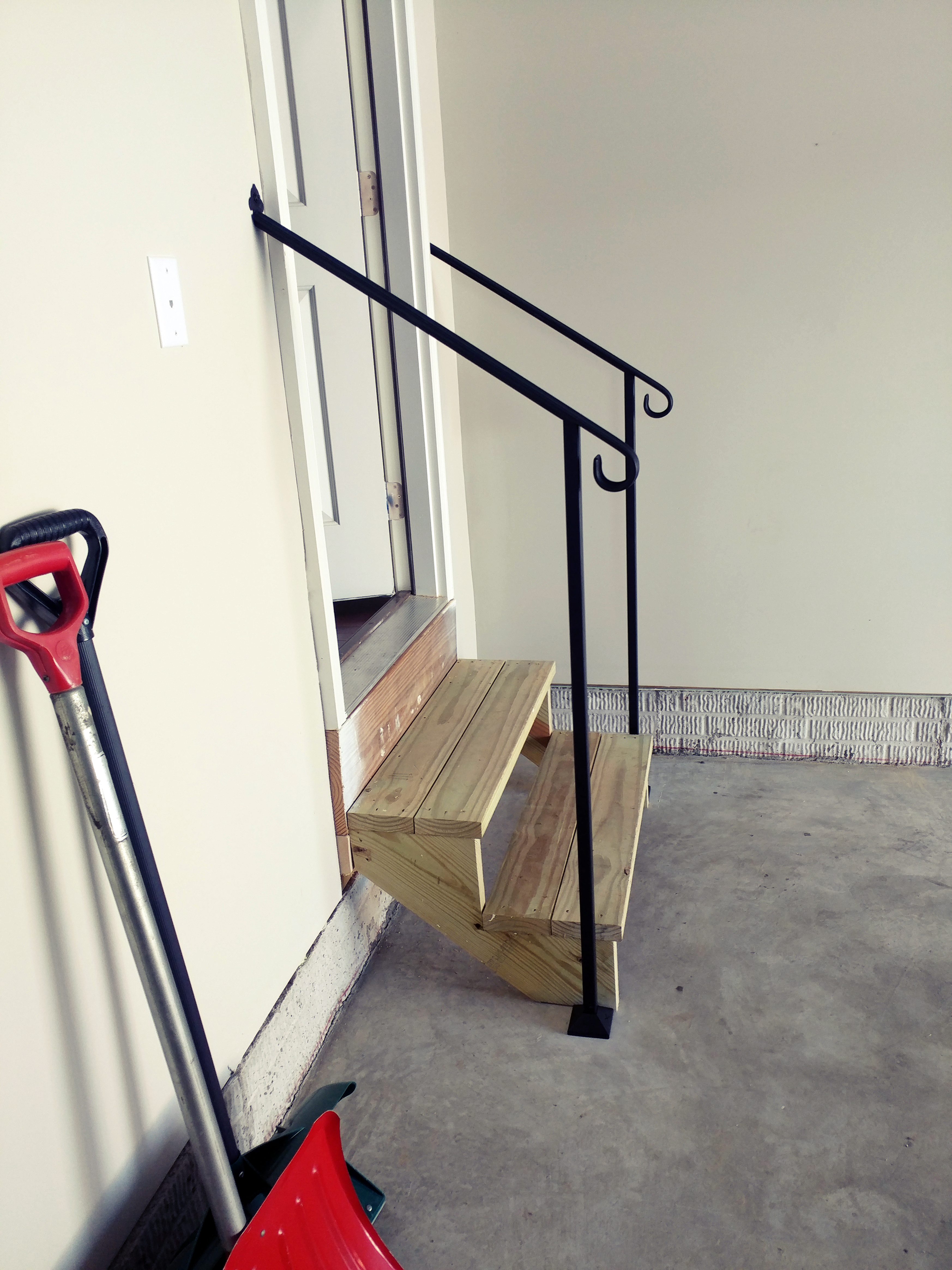 Door #2 - DIY Handrail garage entry for two steps - DIY ...