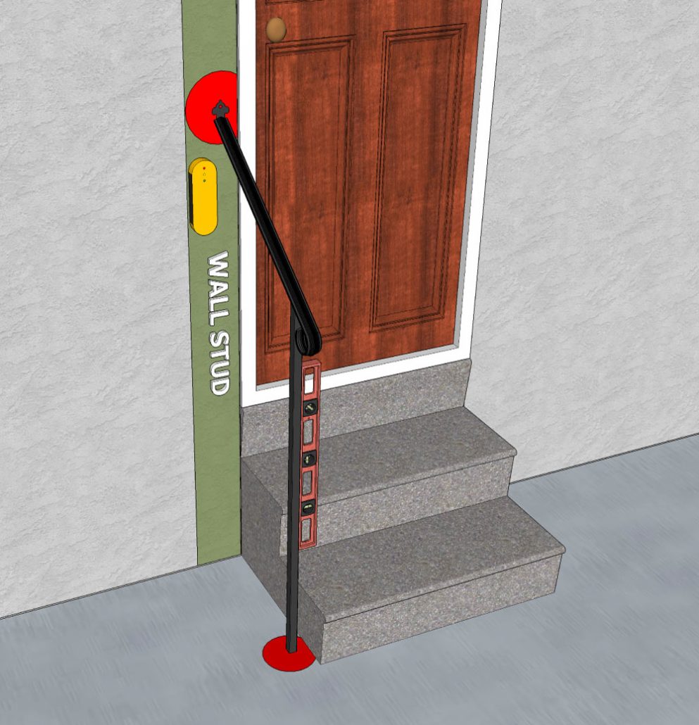 DIY Door Handrail Installation - DIY Handrails