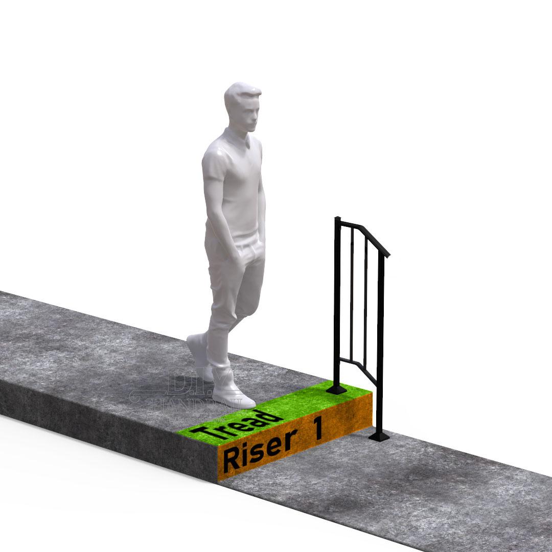 Newel | Single Stair Riser | DIY Handrial