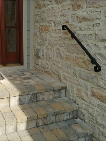 Wrought Iron Outdoor Steps Handrails